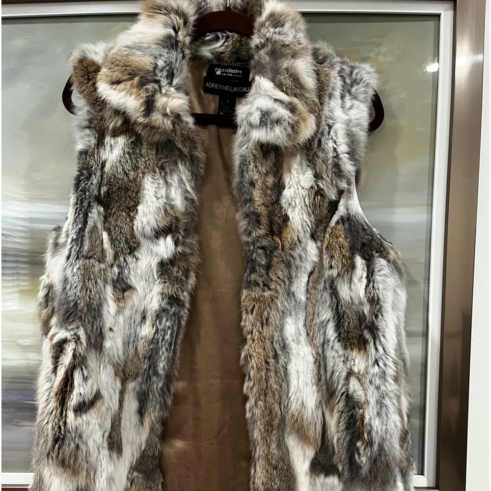 Saks Fifth Avenue exclusive rabbit vest
